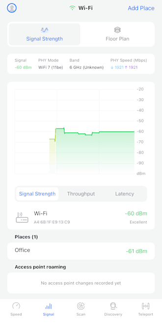 wifiman signal test